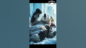 Thousands of barnacles hurt the polar bear #rescue #polarbear #shortvideo #shorts