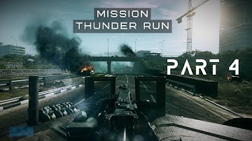 Battlefield 3: Full Gameplay Part 4 Mission Thunder Run | No Commentary Walkthrough