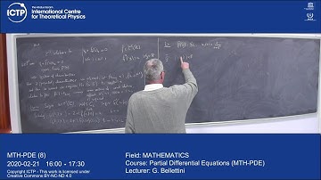 Partial Differential Equations (MTH-PDE) Lecture 8