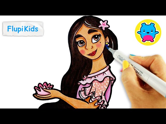 Como desenhar e pintar Mirabel e Isabela Madrigal Toca Life World Disney  Encanto 