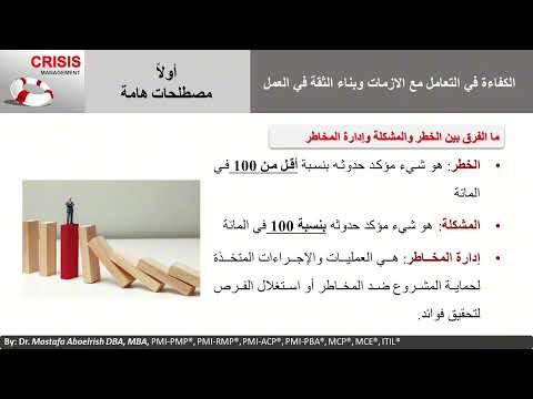 4 الفرق بين الخطر والمشكلة وإدارة المخاطر