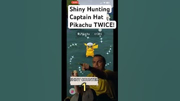 Shiny Hunting Captain Hat Pikachu Twice! #shinyhunting  #pokemongo #pokemonhorizons