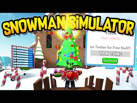 code roblox snowman simulator