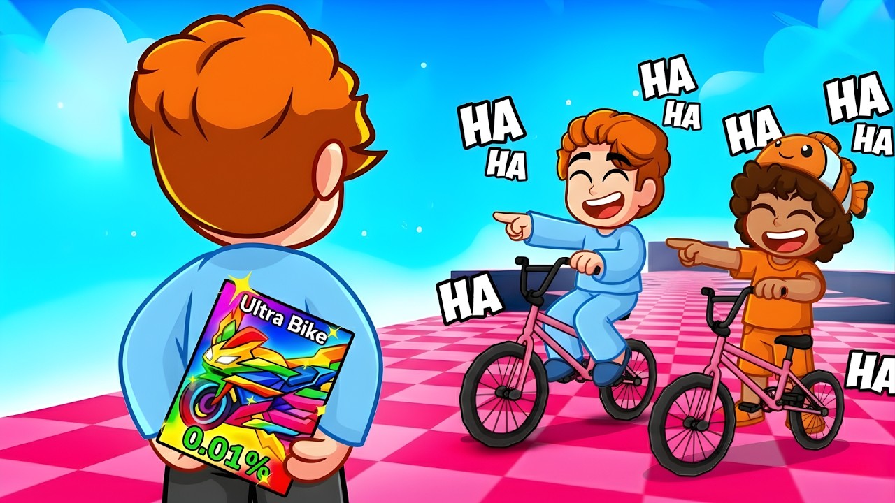 Jag Låtsades Vara En Noob Och Använde Sedan 0.01% Cykel I Cykel Obby..