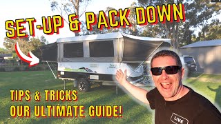 PLAY | Jayco Camper Trailer Set-Up and Pack Down - Our Ultimate how to Guide with Tips & Tricks!