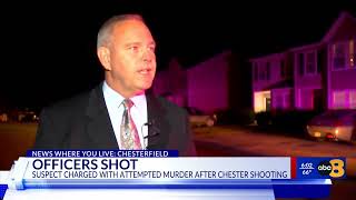 Man who shot two Chesterfield Police officers was previously released from prison early