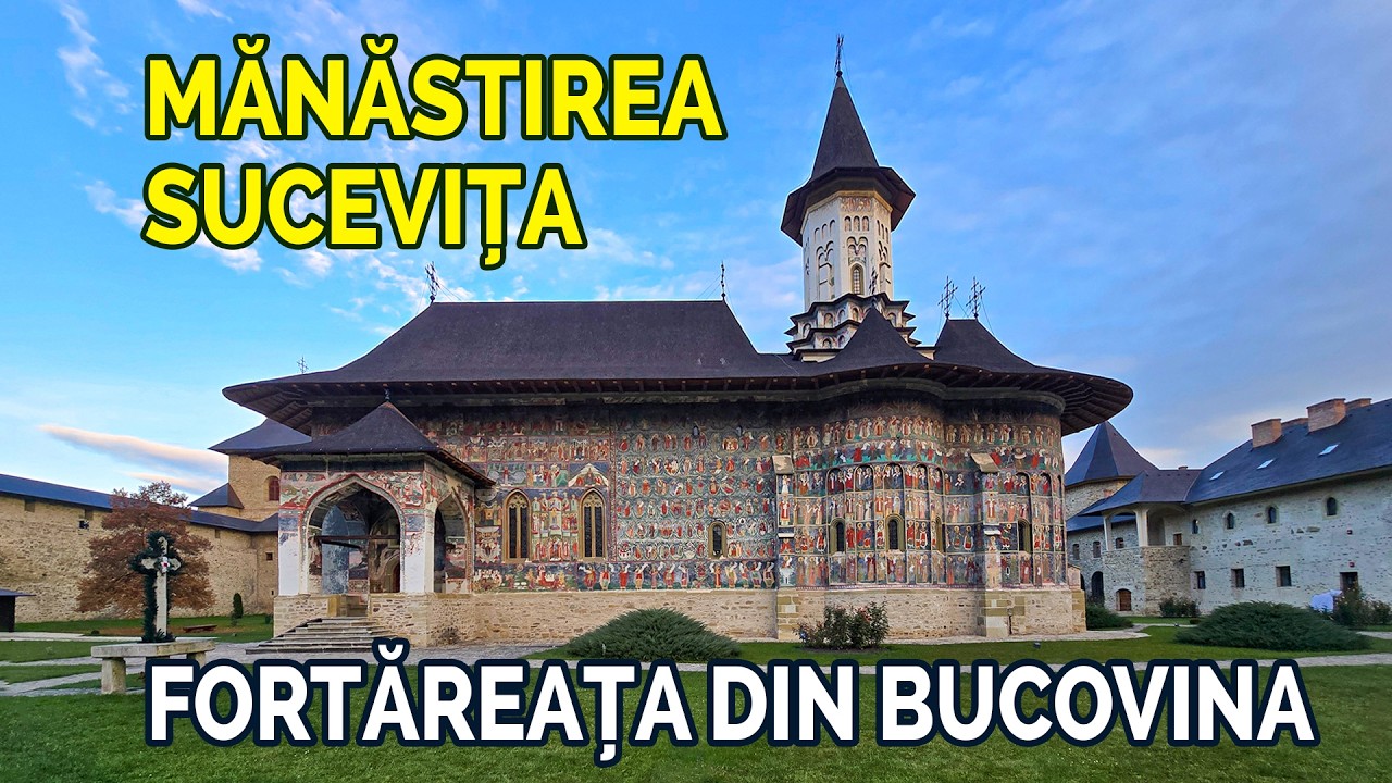 🎨🏰 Mănăstirea Sucevița – Fresce Unice și Ziduri Impunătoare 🚁 Imagini Deosebite din Dronă