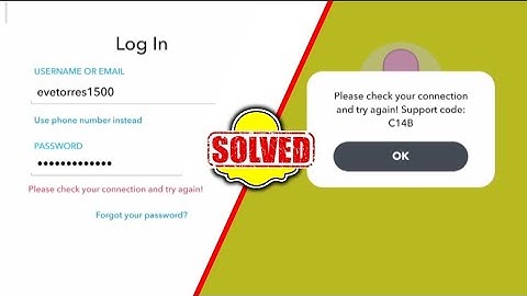 FIX Check Your Connection And Try Again On Snapchat || Snapchat Log In issue