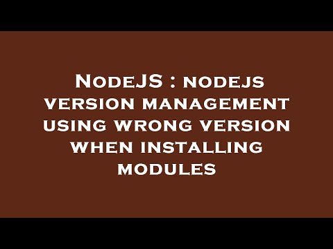 NodeJS : nodejs
