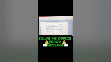 SOLVE MS OFFICE ⚠️ERROR⚠️#solve #error #message #msoffice #winword #ytviral #ytshortsvideo #vlog