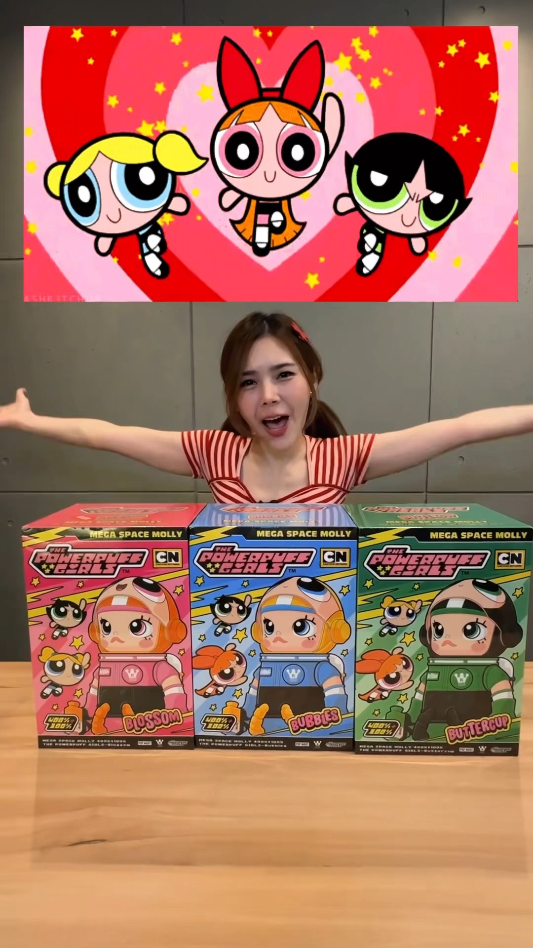 มาครบแบบน่ารักสุดๆเปิดกล่อง mega molly powerpuff 400% แบบจัดเต็มความน่ารัก