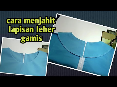  Cara  menjahit lapisan  leher  baju YouTube