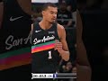 VIC WITH THE LEFTY FLUSH 🤯  #spurs #nba #wemby