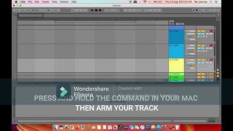 Record / Edit Multiple Tracks Simultaniously In Ableton Live