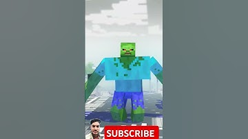 Help steve vs mutant zombie attack - funny animation #minecraft #steve #zombie #shorts #annimation