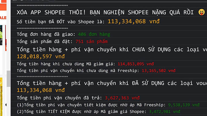 Cách kiểm tra mua bao nhiêu tiền trên shopee