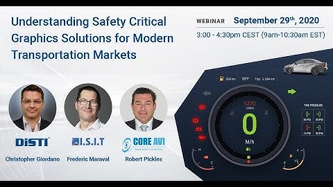Webinar: "Understanding Safety Critical Graphics Solutions for Modern Transportation Markets"