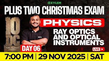 Plus Two Christmas Exam: Physics | Ray Optics and Optical Instruments | Xylem Plus Two