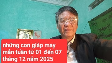 Những con giáp may mắn tuần từ 01 đến 07 tháng 12 năm 2025