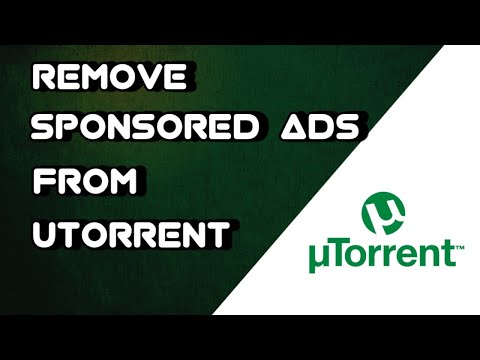 Cara Hilangkan iklan Sponsored dari uTorrent