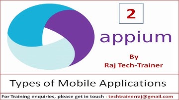 Appium : Mobile Test Automation - Part 2 - Types of Mobile Application
