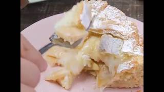 Яблочный пирог с заварным кремом Яблочный пирог с заварным кремом