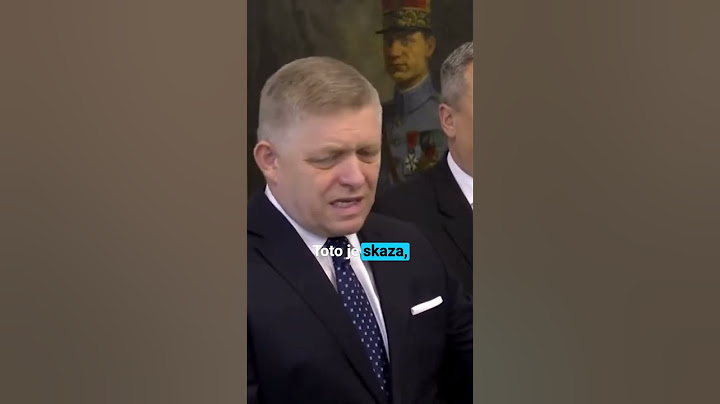 Fico: Toto je ich skaza, na ktorú sme my museli reagovať