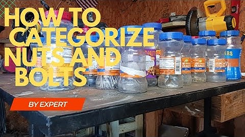 Nuts and bolts organizing tips