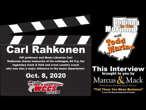 Indiana in the Morning Interview: Carl Rahkonen (10-8-20)