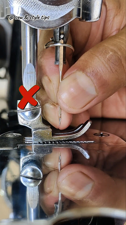 How to set needle in sewing machine #sewingparts #sewingtipsandtricks #sewingmachine