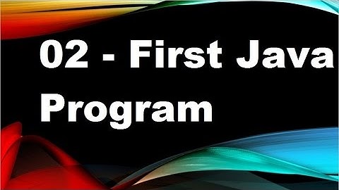 java tutorials urdu nfn 2   first program