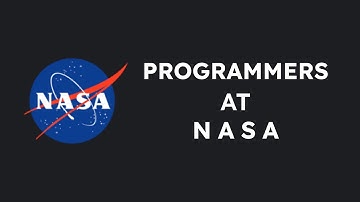 Programmers play a very important role at NASA. Here