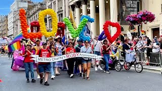 Highlights from London Pride Parade 2024 | A festival of Love and Inclusion | 4K HDR
