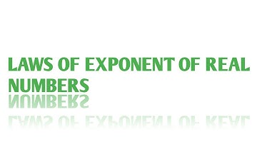 LAWS OF EXPONENT OF REAL NUMBERS | CLASS 9 MATHS | NCERT | NUMBER SYSTEM
