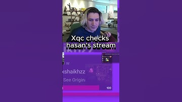 Xqc checking in on hasan