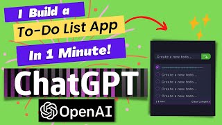 Build a To-Do List App in 1 Minute using ChatGPT #openai #chatgpt screenshot 5