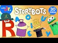 Storybots learn how to read  sound out words compilation  netflix jr