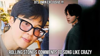 видео: Справедливость для Чимина из BTS! Фанаты возмущены комментариями Rolling Stone к песне «LIKE CRAZY!» картинка: Справедливость для Чимина из BTS! Фанаты возмущены комментариями Rolling Stone к песне «LIKE CRAZY!»