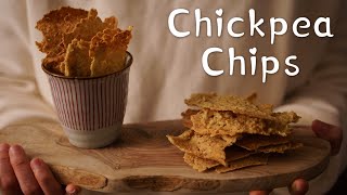 How to make Chickpea Chips (Crispbread) |  Plant based diet  | Low carb | Crispy & Simple