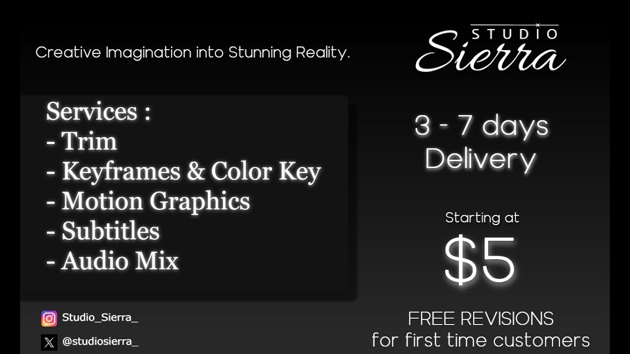Studio Sierra Showreel