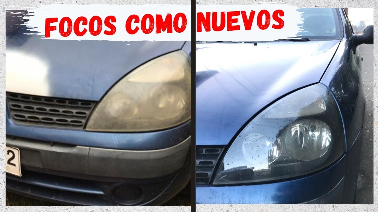 Cómo limpiar los faros del coche quemados por el sol?