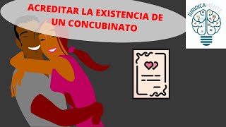 ACREDITAR LA EXISTENCIA DE UN CONCUBINATO