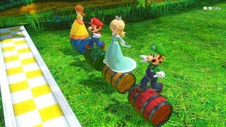 Super Mario Party - All Minigames - Luigi vs Mario vs Daisy vs Rosalina (4 Players)