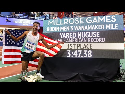Yared Nuguse Indoor Mile World Record February 08 2025 New York 3 46 63