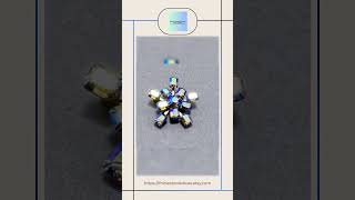 Vintage Blue AB Aurora Borealis Rhinestone Starburst Dress Collar Pin Brooch - Dazzling!