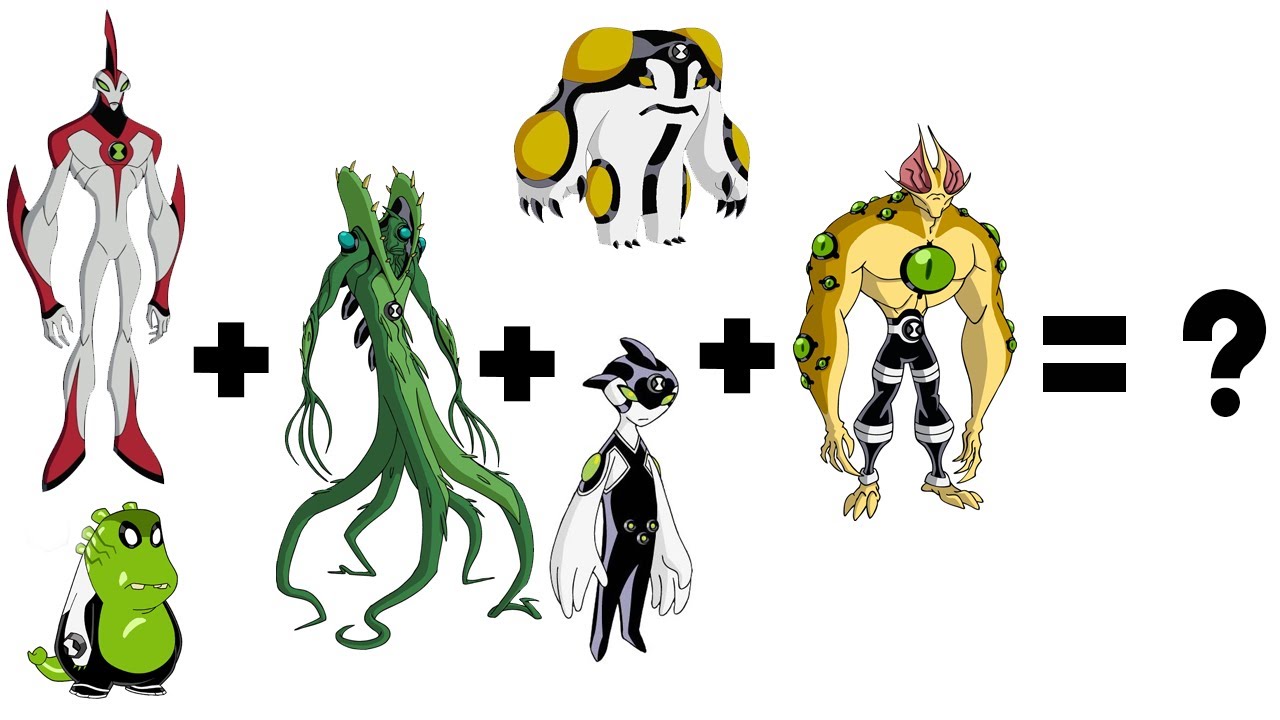 Ben 10  Aliens Cannonbolt + Wildvine + Upchuck + Eye Guy + Way Big + Ditto fusion Video 