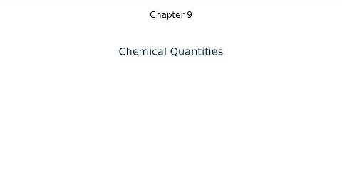 IntroChem Chapter 9