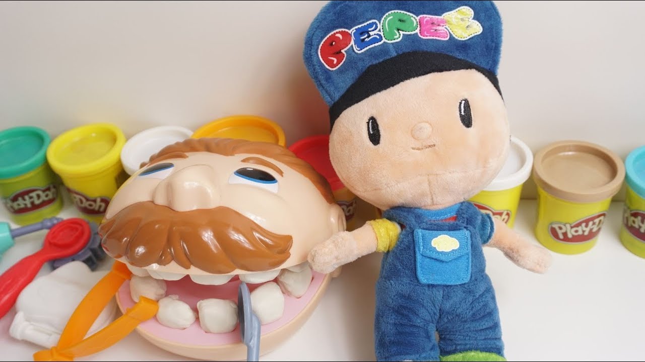 Niloya Play Doh dişçi'ye yemek veriyor, dişi ağrıyan dişçi amcayı Pepee'ye götürüyor - YouTube Birlikte Oynayalım TV