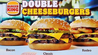 Burger King Commercial 2025 Burger King Double Cheeseburgers Bacon Clic Rodeo Burger King