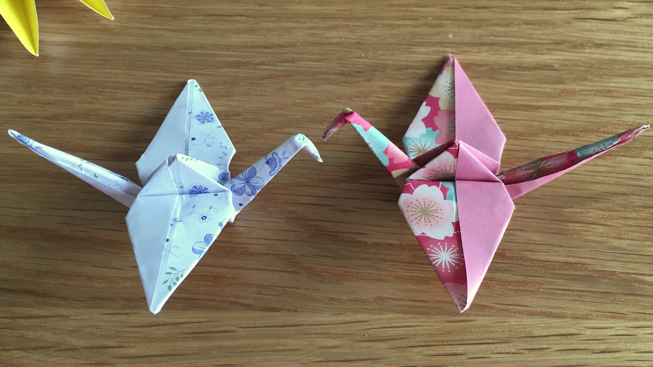 Paper crane origami, easy to learn origami paper crane! 